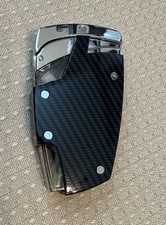 CIGAR LIGHTER JET Butane One World Model CF01/B3207 Carbon Fiber Moretti Style picture