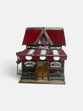1995 The Franklin Mint Coca-Cola Stained Glass Corner Store picture
