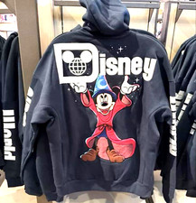 Sorcerer Mickey Zip Hoodie Sweatshirt — Walt Disney World, Navy, Adult XL picture