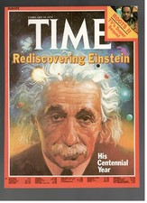 Albert Einstein His Centennial Year Time 1979 Solo Cover 1 Original Page picture