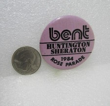 1984 Rose Parade Pasadena - Bent Huntington Sheraton Button Pin picture