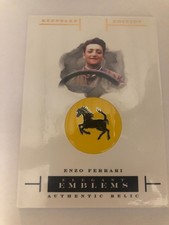 2024 Keepsake Enzo Ferrari Jumbo Elegant Emblems Authentic Relic EMBLEM-EF picture