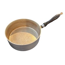 Wear-Ever Vintage Aluminum Sauce Pan Pot Wooden Handle Made In USA No. 712 1/2 picture