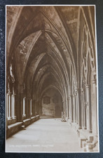 vtg postcard England RPPC Westminster Abbey Cloisters Judges Ltd Hastings undivi picture