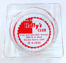 Rare ca. 1960's Hollys Club Bar Ashtray Garden Grove CA Gay Lesbian Interest picture