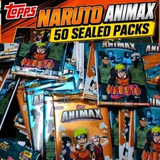 Topps Animax Naruto 2024 NEW Trading Cards TCG X 50 Sealed Packs Lot 250 Cards picture