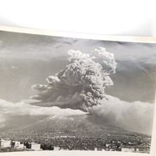 VINTAGE ORIGINAL PHOTO: Volcano Erupting @ Unknown Location  picture