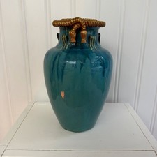 Maitland Smith Ceramic Blue Vase picture