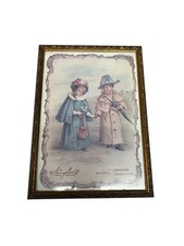 Huyler's Chocolate Vintage Reproduction Print In Gold Gilded Frame 14x10 picture