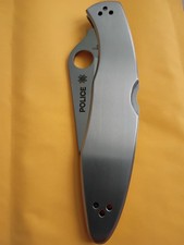 Spyderco Police Pocketknife Stainless Steel Serrated Edge Lockback Clip Point picture