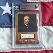 Theodore Roosevelt Handwritten Word Cut from Autograph Letter Signed Beckett BAS picture