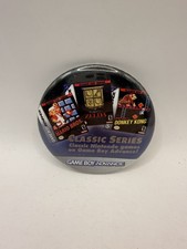 Vtg 2004 Nintendo Promo Pinback Button GBA Classic Series NES Gameboy Advanced picture