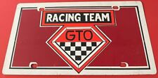 Vintage Pontiac GTO Racing Team Booster License Plate Judge 1967 1968 1969 1970 picture