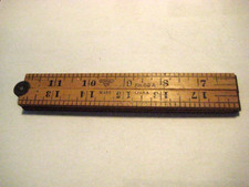 Vintage Stanley Sweetheart No 68A Boxwood Brass Folding Rule Ruler 24
