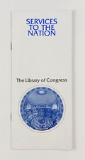 1984 Library of Congress Services Of The Nation Washington DC Info VTG Booklet picture