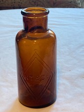 c1880s Henry Thayer Company Cambridge, Mass., Amber Blown Glass Medicine bottle picture