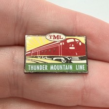 Thunder Mountain Line TML Classic EMD Train Lapel Pin Idaho Scenic Railroad Pin picture