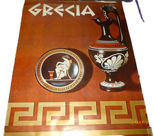 Vintage Iberia Airlines Grecia Greece Travel Poster A Moreno Printed Spain Art picture