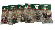 (6) Cowboy Ornaments Kurt Adler Cowboys Lot Of 6 - (2 inch) picture