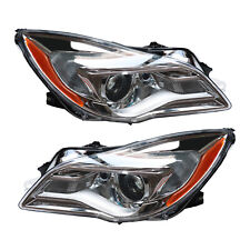Pair Headlamps For Buick Regal 2014-2017 Halogen LED Headlights Left+Right Side picture