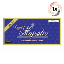 1x Box Royal Majestic Light 100MM 100's | 200 Tubes | Cigarette Tobacco RYO picture