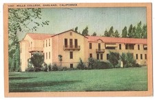 Oakland California c1940's Mills College, campus building, women's college picture