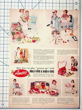 Vintage 1950s Amsco Doll-E-Toys Kidd-E-Toys Magazine Ad Howdy Doody Era picture