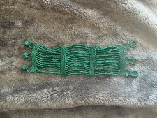 Vintage Hand Made Navajo Style Seed Glass Bead Bracelet  Native American Rare picture