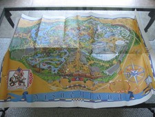 RARE Vintage 1975 Disneyland Park Poster Map - America On Parade Bicentennial picture