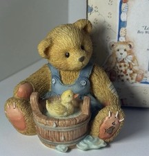 Vintage 1995 Enesco Cherished Teddies Robert 156272 Love Keeps Me Afloat picture