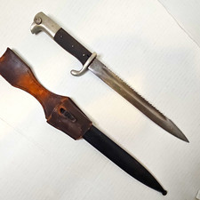 Original WWI German KS98 Sawback Mauser Bayonet, Complete with Scabbard and Frog picture