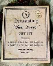 DEVASTATING ANJOU “TWO LOVES” Brand New Vintage 2 Piece EDP Gift Set NIB RARE picture