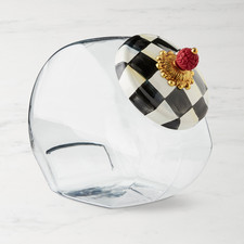 MacKenzie Childs Courtly Check Cookie Jar picture