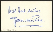 Jean Van Ree signed autograph 3x5 Cut Dutch Operatic Tenor picture