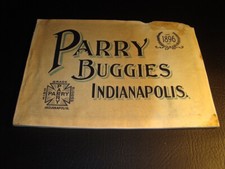 Circa 1896 Parry Buggies Catalog, Indianapolis – picture