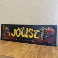 Vintage Original 1982 JOUST Arcade Marquee Header 24.25