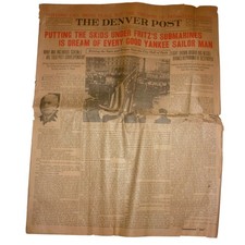 Vintage 1917 The Denver Post Sunday Newspaper Wyoming Oil Boom Mining WWI Issue picture