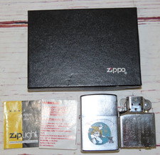 july 1999 Zippo Chrome Lighter Sportsman Series Fly Fishing Fisherman picture