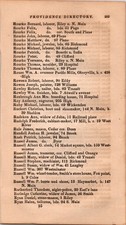 Rourke-Salisbury 1856 Providence RI Directory Page 4A15 picture