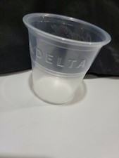 Delta Airlines coca cola 5oz Clear Plastic Disposable Drinking Cups 25 count new picture
