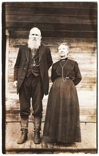 real photo Pioneer Pioneering Burns Family Polk County Oregon OR antique pc RPPC picture