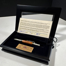 Historic Pen Company USS Constitution Old Ironsides Wood Pen Set Pewter & Brass picture