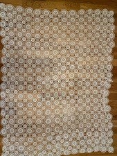 Vintage Lace Tablecloth  64 x83