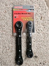 Sears Craftsman USA Nos 4-in-1 Metric Wrench Set 42501 Ratcheting Rev  picture
