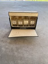 1930s 1940s Vtg Chanel Four Bottle Perfume Set Bois Des Iles No 5 x2 Gardenia picture