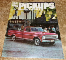 1967 ford pickups brochure in good shape used picture