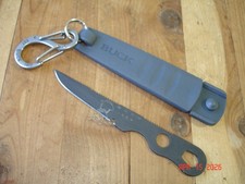 BUCK KNIVES USA 160 SMIDGEN 12C27M BLACK OXIDE ULTRALIGHT CAMP KNIFE SHEATH 860 picture