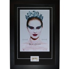 Black Swan 11x17 Movie Poster Deluxe Framed with Natalie Portman Autograph - JSA picture