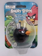 Angry Birds Bomb Bird Keychain Commonwealth Toy 2011 New Sealed picture