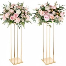 LoveCat Geometric Gold Vases Wedding Centerpieces - 31.5